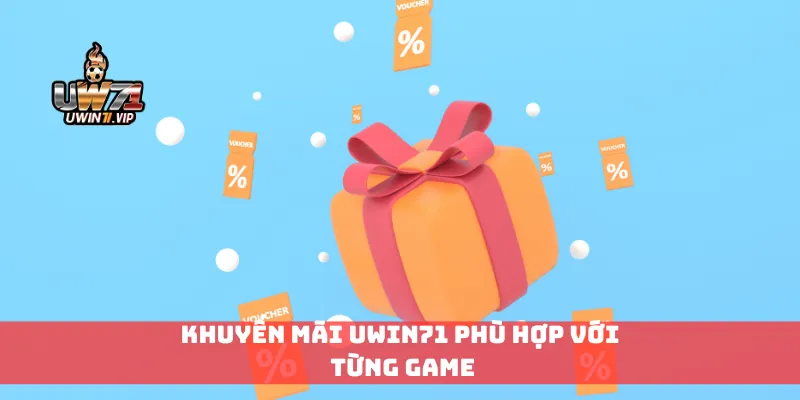 Khuyến mãi Uwin71 phù hợp với từng game