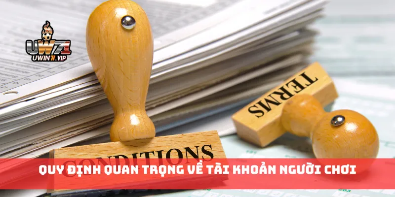 Quy định quan trọng về tài khoản người chơi