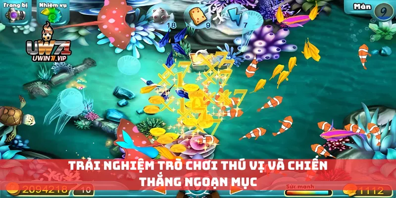 Trải nghiệm trò chơi thú vị và chiến thắng ngoạn mục